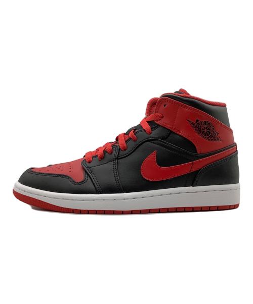 NIKE（ナイキ）NIKE (ナイキ) AIR JORDAN1 MID ブラック×レッド サイズ:26cmの古着・服飾アイテム
