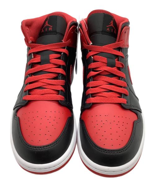 NIKE（ナイキ）NIKE (ナイキ) AIR JORDAN1 MID ブラック×レッド サイズ:26cmの古着・服飾アイテム