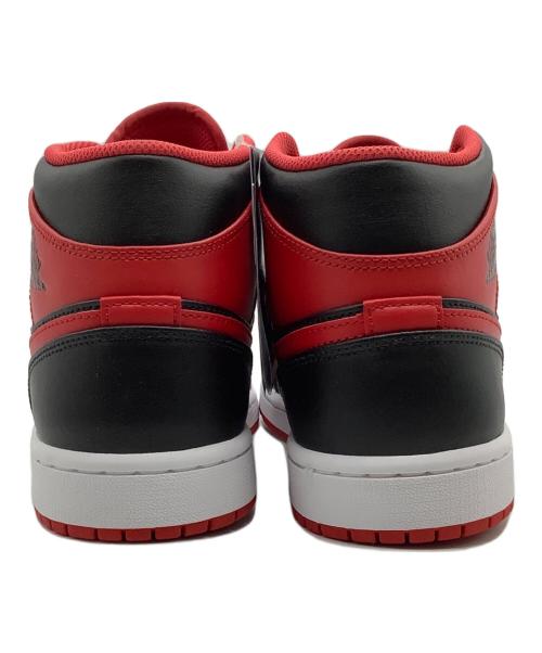 NIKE（ナイキ）NIKE (ナイキ) AIR JORDAN1 MID ブラック×レッド サイズ:26cmの古着・服飾アイテム