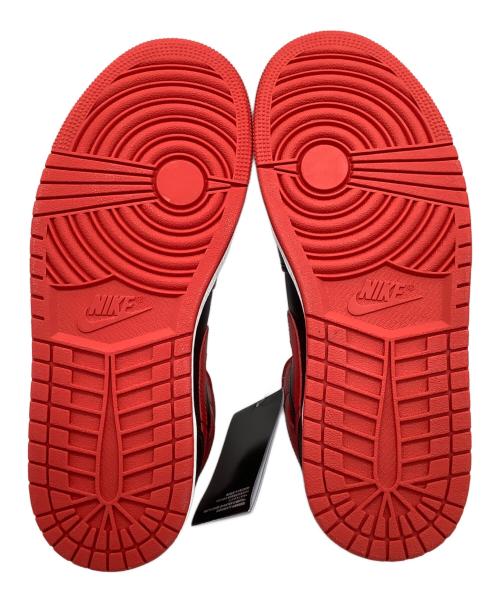 NIKE（ナイキ）NIKE (ナイキ) AIR JORDAN1 MID ブラック×レッド サイズ:26cmの古着・服飾アイテム