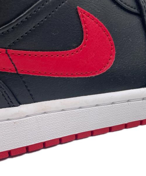 NIKE（ナイキ）NIKE (ナイキ) AIR JORDAN1 MID ブラック×レッド サイズ:26cmの古着・服飾アイテム