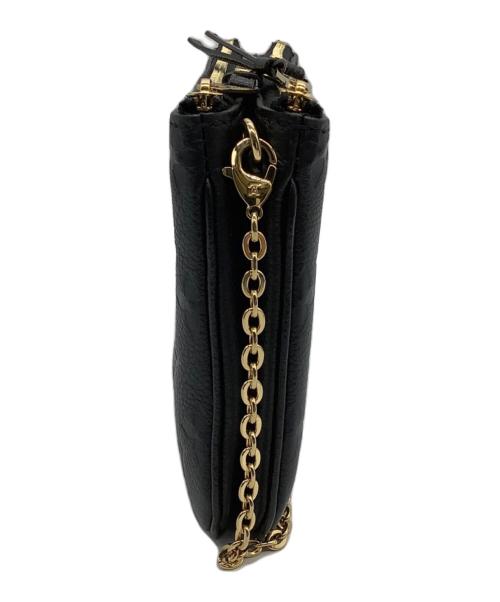 LOUIS VUITTON（ルイ ヴィトン）LOUIS VUITTON (ルイ ヴィトン) モノグラム・アンプラント ポシェット・ドゥーブル ジップ／MONOGRAM EMPREINTE POCHETTE DOUBLE ZIP ブラックの古着・服飾アイテム