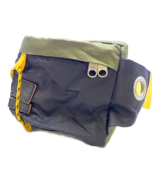 MARNI（マルニ）MARNI (マルニ) PORTER (ポーター) ボディバッグ グリーン×ブラック×イエローの古着・服飾アイテム