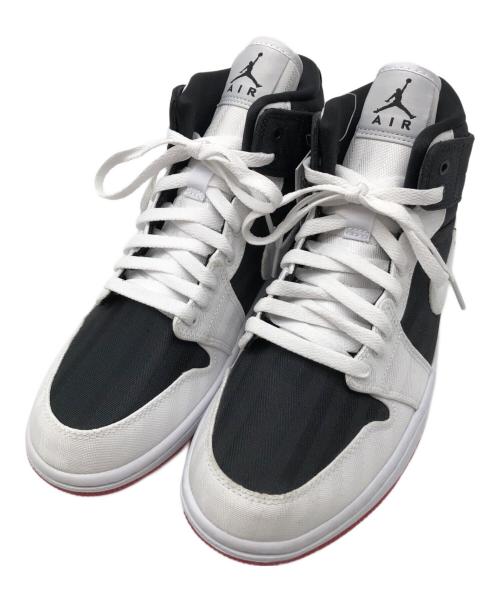 NIKE（ナイキ）NIKE (ナイキ)  Nike Women's Air Jordan 1 Mid SE Utility（ナイキ ウィメンズ エア ジョーダン 1 MID SE ユーティリティ） ホワイト×ブラック サイズ:26.5cm 未使用品の古着・服飾アイテム