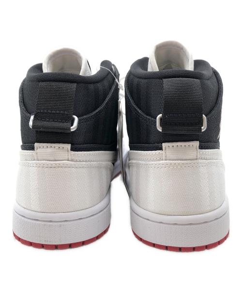 NIKE（ナイキ）NIKE (ナイキ)  Nike Women's Air Jordan 1 Mid SE Utility（ナイキ ウィメンズ エア ジョーダン 1 MID SE ユーティリティ） ホワイト×ブラック サイズ:26.5cm 未使用品の古着・服飾アイテム