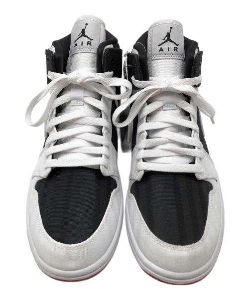 NIKE（ナイキ）NIKE (ナイキ)  Nike Women's Air Jordan 1 Mid SE Utility（ナイキ ウィメンズ エア ジョーダン 1 MID SE ユーティリティ） ホワイト×ブラック サイズ:26.5cm 未使用品の古着・服飾アイテム