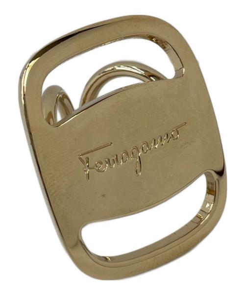 Salvatore Ferragamo（サルヴァトーレ フェラガモ）Salvatore Ferragamo (サルヴァトーレ フェラガモ) スカーフリング ゴールドの古着・服飾アイテム