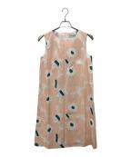 marimekkoマリメッコ）の古着「ノースリーブワンピース」｜ピンク×ホワイト