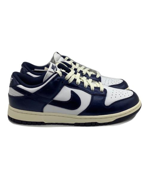 NIKE（ナイキ）NIKE (ナイキ) スニーカー DUNK LOW “VINTAGE NAVY” ホワイト/ミッドナイト ネイビー/ココナッツ サイズ:US11.5の古着・服飾アイテム