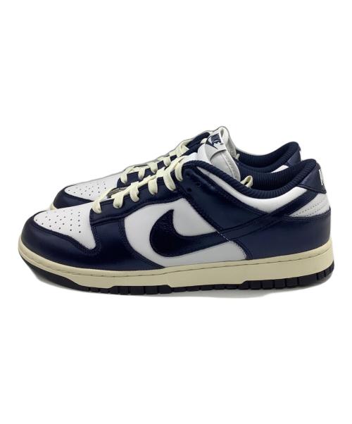 NIKE（ナイキ）NIKE (ナイキ) スニーカー DUNK LOW “VINTAGE NAVY” ホワイト/ミッドナイト ネイビー/ココナッツ サイズ:US11.5の古着・服飾アイテム