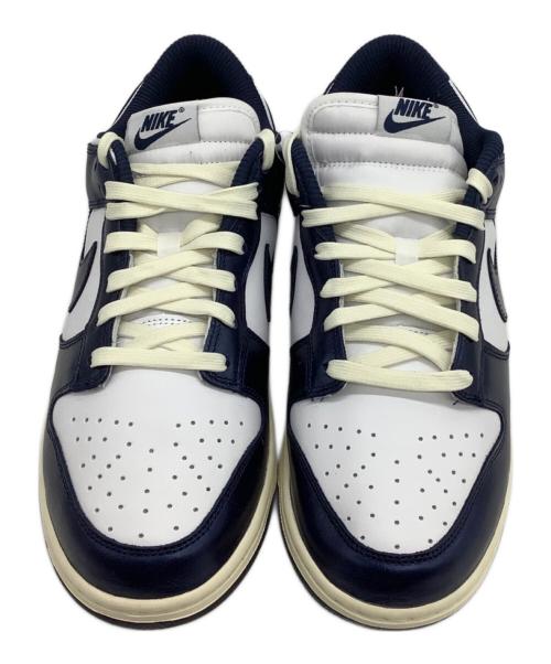 NIKE（ナイキ）NIKE (ナイキ) スニーカー DUNK LOW “VINTAGE NAVY” ホワイト/ミッドナイト ネイビー/ココナッツ サイズ:US11.5の古着・服飾アイテム