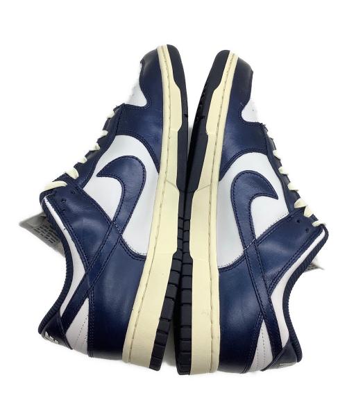 NIKE（ナイキ）NIKE (ナイキ) スニーカー DUNK LOW “VINTAGE NAVY” ホワイト/ミッドナイト ネイビー/ココナッツ サイズ:US11.5の古着・服飾アイテム