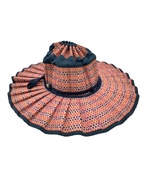 Lorna Murray（ローナマーレイ）LORNA MURRAY (ローナマーレイ) バミューダ ブルー カプリチャイルド ハット ピンク サイズ:Mの古着・服飾アイテム