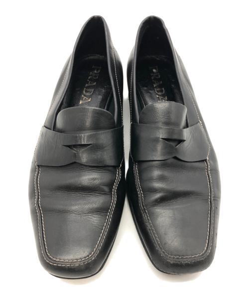 PRADA（プラダ）PRADA (プラダ) ローファー ブラック サイズ:SIZE 23cmの古着・服飾アイテム