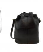 COACHコーチ）の古着「巾着ショルダーバッグ」｜ブラック