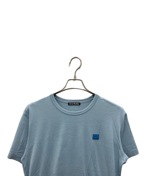 Acne studios（アクネ ストゥディオス）ACNE STUDIOS (アクネ ストゥディオス) フェイスパッチTシャツ スカイブルー サイズ:sの古着・服飾アイテム