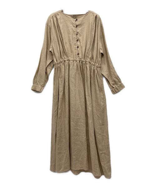 Samansa Mos2（サマンサモスモス）Samansa Mos2 (サマンサモスモス) バックリボンウエストギャザーワンピース ブラウン サイズ:Free 未使用品の古着・服飾アイテム