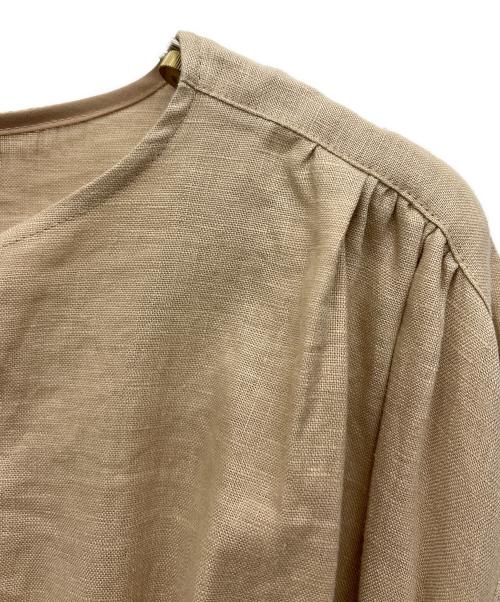 Samansa Mos2（サマンサモスモス）Samansa Mos2 (サマンサモスモス) バックリボンウエストギャザーワンピース ブラウン サイズ:Free 未使用品の古着・服飾アイテム