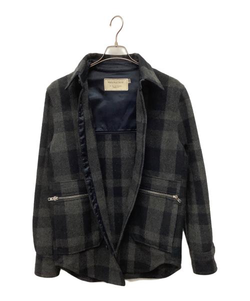 maison kitsune（メゾンキツネ）maison kitsune (メゾンキツネ) ジャケット グリーン×ブラック サイズ:Mの古着・服飾アイテム
