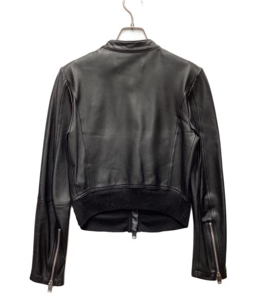 DIESEL（ディーゼル）DIESEL (ディーゼル) シングルライダースジャケット ブラック サイズ:不明の古着・服飾アイテム
