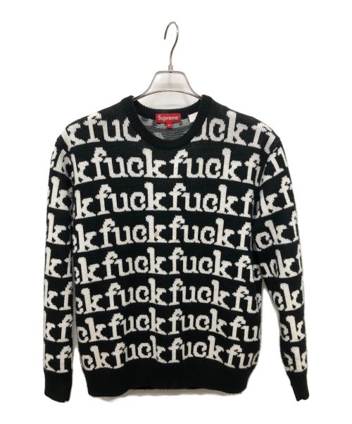 SUPREME（シュプリーム）SUPREME (シュプリーム) F WORD SWEATER ブラック×ホワイト サイズ:Mの古着・服飾アイテム