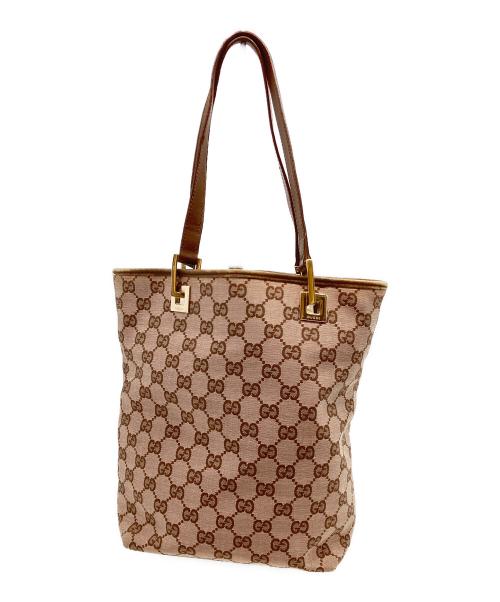 GUCCI（グッチ）GUCCI (グッチ) GG ピンク×ブラウンの古着・服飾アイテム