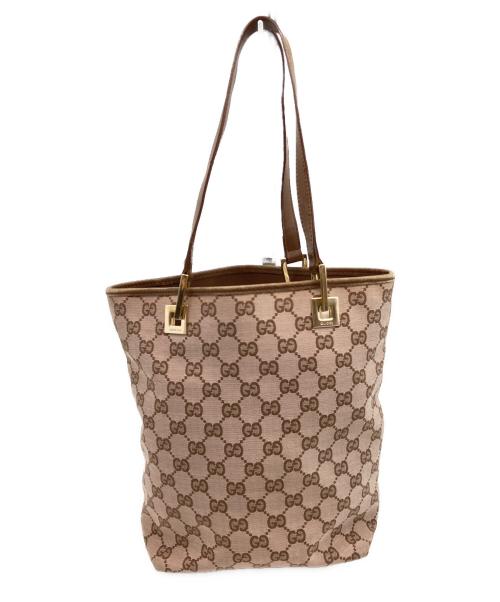 GUCCI（グッチ）GUCCI (グッチ) GG ピンク×ブラウンの古着・服飾アイテム