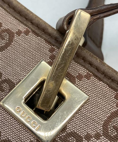 GUCCI（グッチ）GUCCI (グッチ) GG ピンク×ブラウンの古着・服飾アイテム