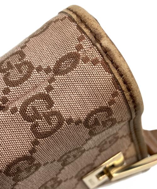 GUCCI（グッチ）GUCCI (グッチ) GG ピンク×ブラウンの古着・服飾アイテム