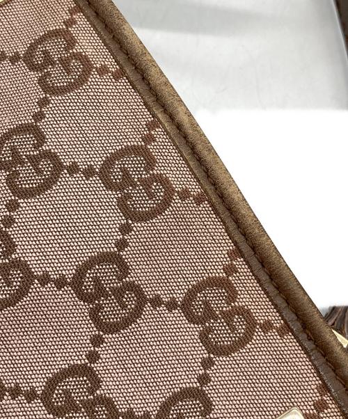 GUCCI（グッチ）GUCCI (グッチ) GG ピンク×ブラウンの古着・服飾アイテム