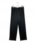 PLEATS PLEASEプリーツプリーズ）の古着「プリーツパンツ」｜ブラック