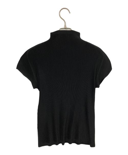 PLEATS PLEASE（プリーツプリーズ）PLEATS PLEASE (プリーツプリーズ) プリーツハイネックカットソー ブラック サイズ:SIZE 3の古着・服飾アイテム