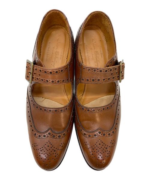 Jalan Sriwijaya（ジャランスリウァヤ）Jalan Sriwijaya (ジャランスリウァヤ) ウイングチップローファー ブラウン サイズ:24.5cmの古着・服飾アイテム