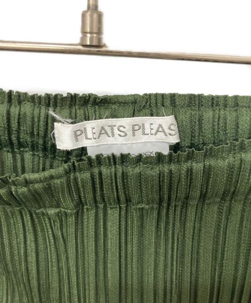 PLEATS PLEASE（プリーツプリーズ）PLEATS PLEASE (プリーツプリーズ) プリーツパンツ グリーン サイズ:SIZE 2の古着・服飾アイテム