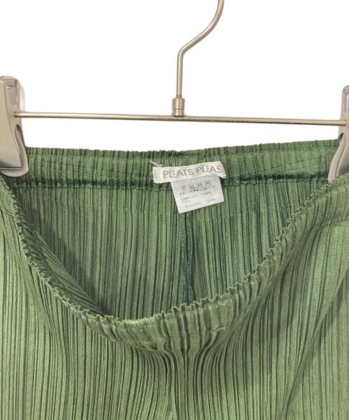 PLEATS PLEASE（プリーツプリーズ）PLEATS PLEASE (プリーツプリーズ) プリーツパンツ グリーン サイズ:SIZE 2の古着・服飾アイテム