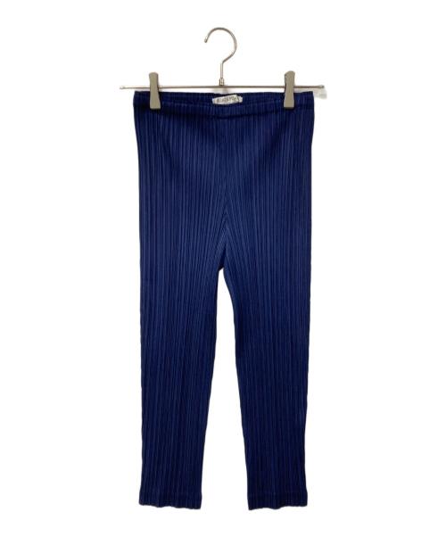 PLEATS PLEASE（プリーツプリーズ）PLEATS PLEASE (プリーツプリーズ) プリーツパンツ ネイビー サイズ:SIZE 2の古着・服飾アイテム