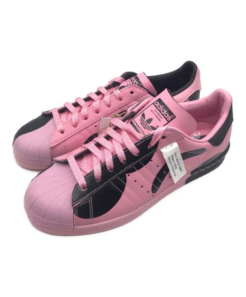 adidas Originals（アディダスオリジナル）adidas originals (アディダスオリジナル) FACE (フェイス) adidas SUPERSTAR 82 FACE(ｱﾃﾞｨﾀﾞｽ ｽｰﾊﾟｰｽﾀｰ 82) ピンク×ブラック サイズ:26.5 未使用品の古着・服飾アイテム