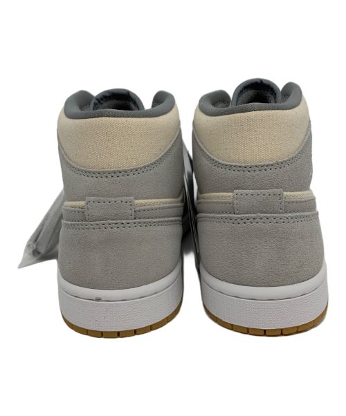 NIKE（ナイキ）NIKE (ナイキ) AIR JORDAN 1 MID SE ココナッツミルク/ココナッツミルク-パーティカルグレー-ホワイト サイズ:26.5 未使用品の古着・服飾アイテム