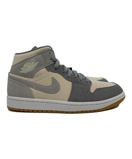 NIKE（ナイキ）NIKE (ナイキ) AIR JORDAN 1 MID SE ココナッツミルク/ココナッツミルク-パーティカルグレー-ホワイト サイズ:26.5 未使用品の古着・服飾アイテム