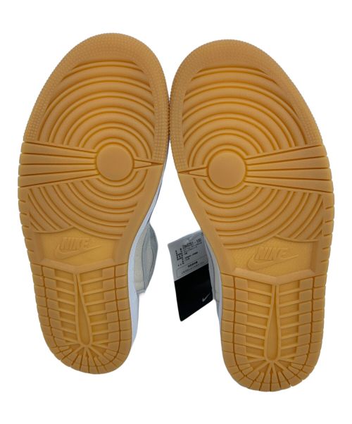 NIKE（ナイキ）NIKE (ナイキ) AIR JORDAN 1 MID SE ココナッツミルク/ココナッツミルク-パーティカルグレー-ホワイト サイズ:26.5 未使用品の古着・服飾アイテム