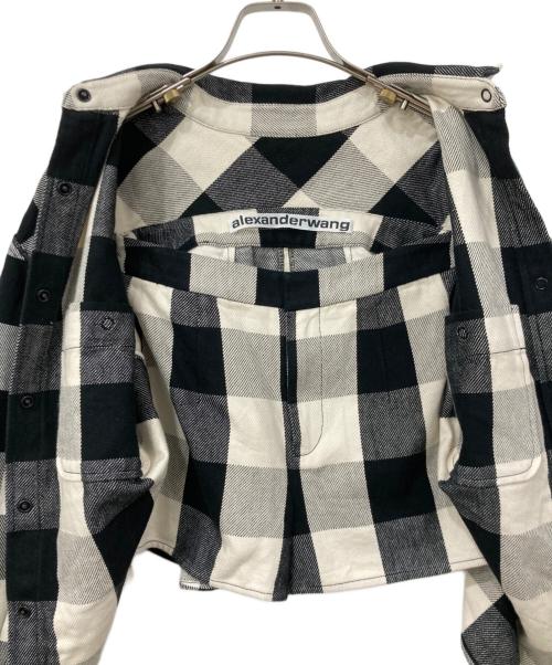 ALEXANDER WANG（アレキサンダー・ワン）ALEXANDER WANG (アレキサンダーワン) シャツショートパンツ ブラック×ベージュ サイズ:SIZE 2の古着・服飾アイテム