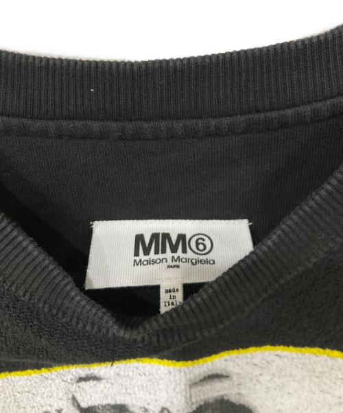 MM6 Maison Margiela（エムエムシックスメゾンマルジェラ）MM6 Maison Margiela (エムエムシックス メゾンマルジェラ) リバーススウェット ブラック サイズ:XSサイズの古着・服飾アイテム