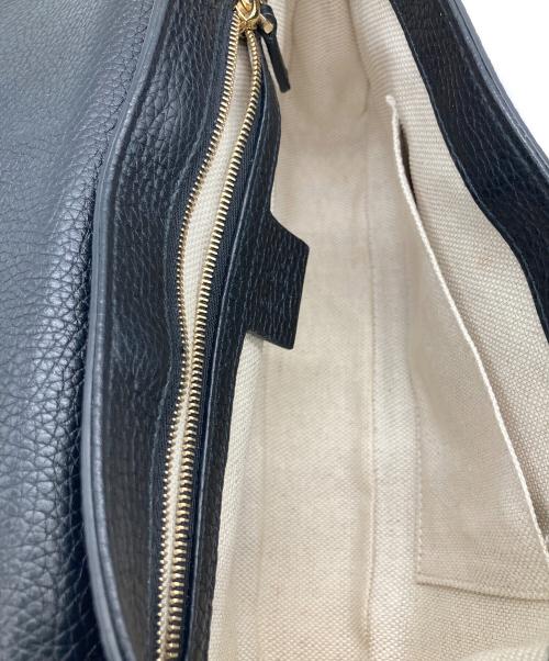 GUCCI（グッチ）GUCCI (グッチ) ソーホー　チェーンショルダーバッグ ブラックの古着・服飾アイテム