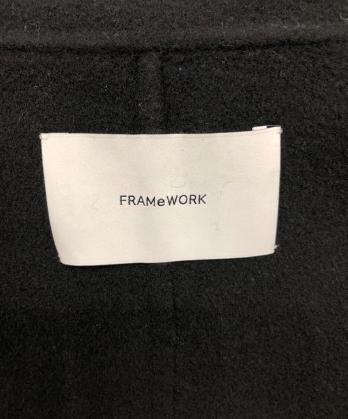 FRAMeWORK（フレームワーク）FRAMeWORK (フレームワーク) ハミルトンリバーテーラードコート／HAMILTON LIBBER TAILORED COAT ブラック サイズ:38の古着・服飾アイテム