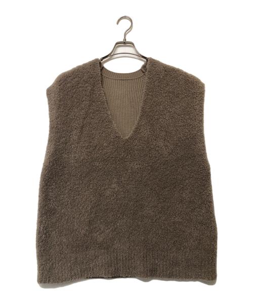 Spick and Span（スピック＆スパン）Spick and Span (スピックアンドスパン) ファーコンビベスト ブラウン サイズ:SIZE Freeの古着・服飾アイテム