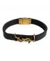 Yves Saint Laurent (イヴサンローラン) レザーバングル ブラック：7000円