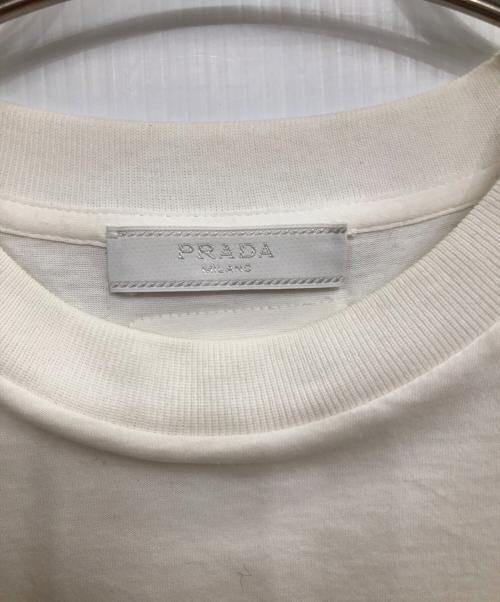 PRADA（プラダ）PRADA (プラダ) オリンピア・ザグノリ ボート プリントTシャツ／OLIMPIA ZAGNOLI BOAT T PRINT SHIRT ホワイト サイズ:SIZE Mの古着・服飾アイテム