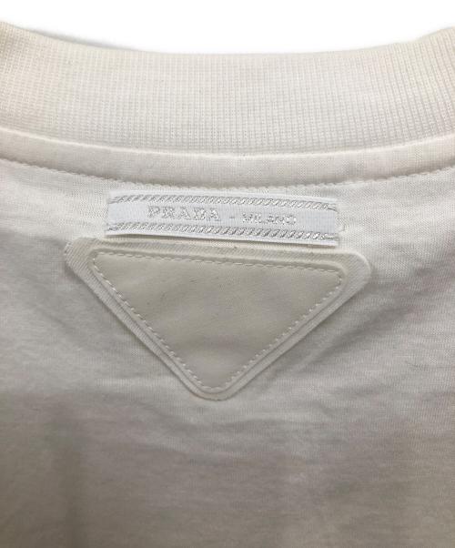PRADA（プラダ）PRADA (プラダ) オリンピア・ザグノリ ボート プリントTシャツ／OLIMPIA ZAGNOLI BOAT T PRINT SHIRT ホワイト サイズ:SIZE Mの古着・服飾アイテム