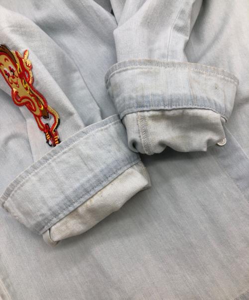 KENZO（ケンゾー）KENZO (ケンゾー) ワッペン付デニムシャツ ブルー サイズ:SIZE Mの古着・服飾アイテム