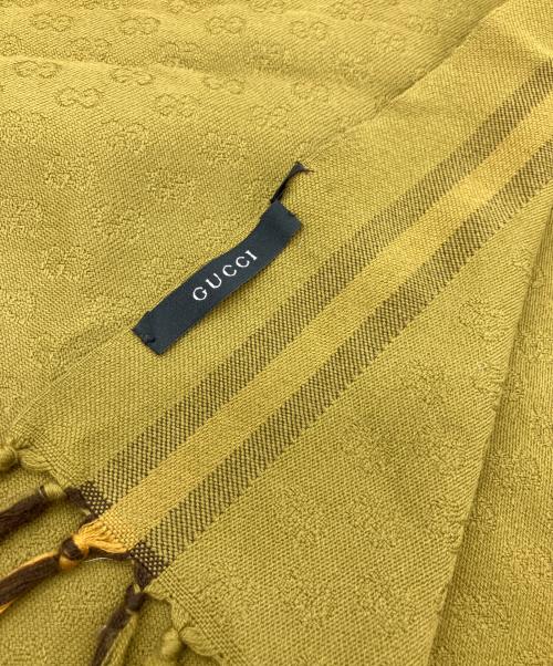 GUCCI（グッチ）GUCCI (グッチ) GG柄ストール オリーブの古着・服飾アイテム